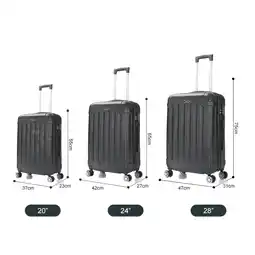 Netto Marken-Discount Reisekoffer Koffer 3 tlg Hartschale Trolley Set Angebot