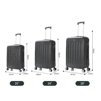 Netto Marken-Discount Reisekoffer Koffer 3 tlg Hartschale Trolley Set Angebot