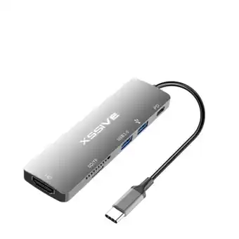 Netto Marken-Discount USB-C Pro Hub 6 in 1 Adapter Schlanker Multi-Port Angebot
