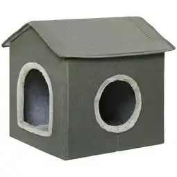 Netto Marken-Discount PawHut Katzenhaus MDF, Leinenimitat (100% Polyester), Plüsch, PVC Angebot