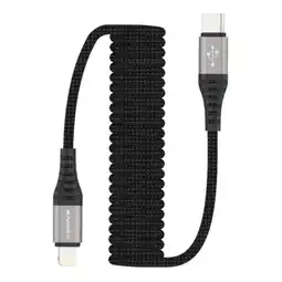 Netto Marken-Discount 1,5 m Spiral Ladekabel und Datenkabel Kompatibel mit IOS Strechable geflochten Angebot