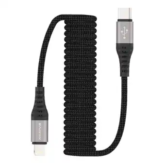 Netto Marken-Discount 1,5 m Spiral Ladekabel und Datenkabel Kompatibel mit IOS Strechable geflochten Angebot