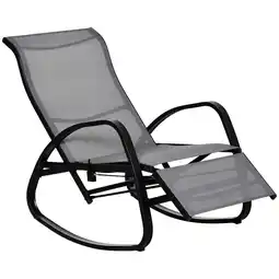 Netto Marken-Discount Outsunny Schaukelstuhl Verzinktes Metall, Texteline Angebot