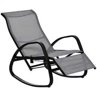 Netto Marken-Discount Outsunny Schaukelstuhl Verzinktes Metall, Texteline Angebot