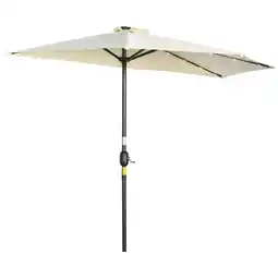Netto Marken-Discount Outsunny Halber Regenschirm Eisen, Polyester Angebot