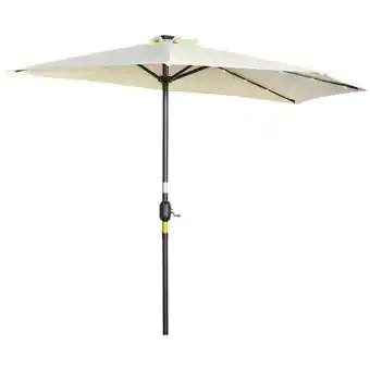 Netto Marken-Discount Outsunny Halber Regenschirm Eisen, Polyester Angebot