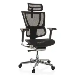 Netto Marken-Discount hjh OFFICE Luxus Chefsessel ERGOHUMAN SLIM GEN2 Netzstoff mit Armlehnen (höhenverstellbar) Angebot