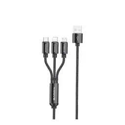 Netto Marken-Discount 3in1 Charge USB Kabel 1.2 Meter 2.4A Schnell-Ladekabel Angebot