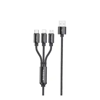 Netto Marken-Discount 3in1 Charge USB Kabel 1.2 Meter 2.4A Schnell-Ladekabel Angebot