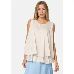 Netto Marken-Discount PM SELECTED Blusentop Sommerlicher Sleeveless Overlay Satin Top in Einheitsgröße PM30 Angebot