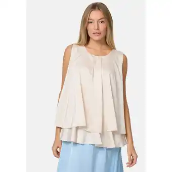 Netto Marken-Discount PM SELECTED Blusentop Sommerlicher Sleeveless Overlay Satin Top in Einheitsgröße PM30 Angebot