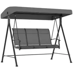 Netto Marken-Discount Outsunny Hollywoodschaukel Eisen, Texteline, Polyester Angebot