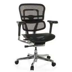 Netto Marken-Discount hjh OFFICE Luxus Chefsessel ERGOHUMAN BASE GEN2 Netzstoff mit Armlehnen (höhenverstellbar) Angebot