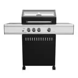 Netto Marken-Discount Grillfürst S330G 3-Brenner Gasgrill mit Seitenkocher und Gusseisen Rost Angebot