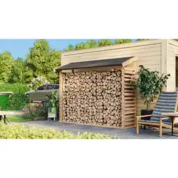 Netto Marken-Discount Karibu Kaminholzunterstand XL inkl. Dacheindeckung Angebot