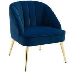 Netto Marken-Discount HOMCOM Ohrensessel Samt (100% Polyester), Schaumstoff, Stahl Angebot