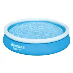 Netto Marken-Discount Bestway Fast Set Aufstellpool-Set mit Filterpumpe Ø 366 x 76 cm, blau, rund Angebot