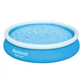 Netto Marken-Discount Bestway Fast Set Aufstellpool-Set mit Filterpumpe Ø 366 x 76 cm, blau, rund Angebot