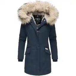 Netto Marken-Discount NAVAHOO Damen stylischer Wintermantel Winterparka mit Kunstfell-Kapuze Cristial Angebot