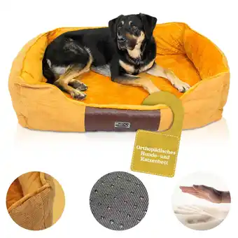 Netto Marken-Discount DEAR DARLING DD-04BRXL Luxus Hundebett Katzenbett braun Gr. XL 100x70cm mit Memoryschaum Matratze Angebot
