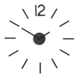 Netto Marken-Discount Umbra BLINK DIY Quarz Wanduhr ohne Rahmen als Wanddekoration aus Metall mit Ziffern zum Aufkleben Angebot
