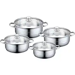 Netto Marken-Discount 8-tlg Kochgeschirr Induktion Kochtopf Deckel 24/26/28/30cm Angebot
