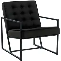 Netto Marken-Discount CLP Lounger Avon Samt - Lesesessel Mit Gestepptem Samtbezug Und Stabilem Metallgestell Angebot