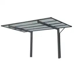 Netto Marken-Discount Ximax Aluminium Carport Wing Typ 80 Anthrazit Angebot