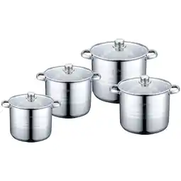 Netto Marken-Discount 8 tlg Induktion Kochtopf Deckel 22/24/26/28cm Angebot