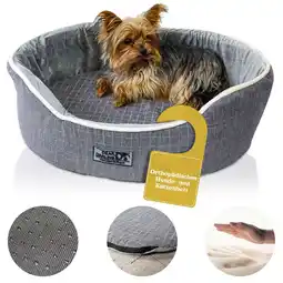 Netto Marken-Discount DEAR DARLING DD-05GRXL Luxus Hundebett Katzenbett Anthrazit Gr.XL 90x70cm Korb Memoryschaum Matratze Angebot