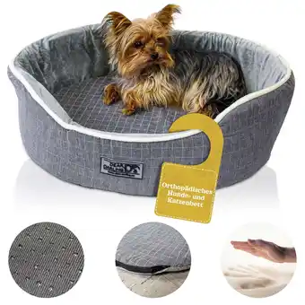 Netto Marken-Discount DEAR DARLING DD-05GRXL Luxus Hundebett Katzenbett Anthrazit Gr.XL 90x70cm Korb Memoryschaum Matratze Angebot