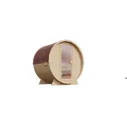 Netto Marken-Discount Karibu Fasssauna 1 - SET naturbelassen mit Ofen 9 kW integr. Strg., Kabel, Schindeln Angebot