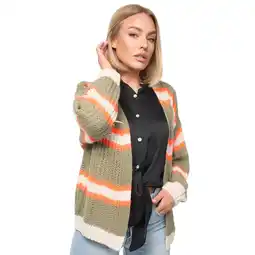 Netto Marken-Discount PM SELECTED Damen Cardigan Kuschelige Strickjacke in Candy Stripes Design in Einheitsgröße PM08 Angebot