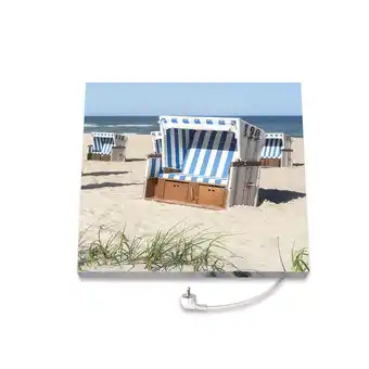 Netto Marken-Discount Marmony 500W Infrarot-Heizung Motiv Strandkorb Angebot