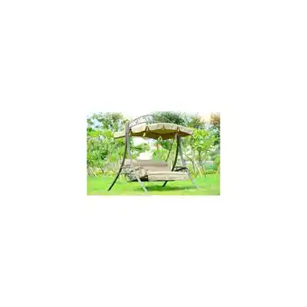 Netto Marken-Discount PureHaven Hollywoodschaukel für 3 Personen 210x150x200 cm pulverbeschichteter Stahl Angebot