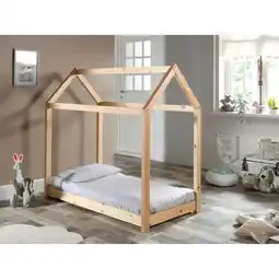 Netto Marken-Discount Hausbett Set CABANE mit Matratze -versch. Ausführungen - Liegefläche 70 x 140 cm Kiefer natur Angebot