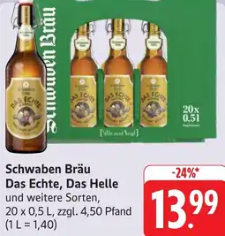 Gebauer's Schwaben Bräu Das Echte, Das Helle Angebot