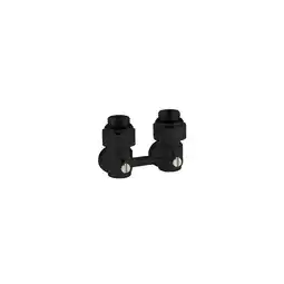 Netto Marken-Discount sanicomfort Doppelkugelhahn 1/2 AG Zweirohr,2 Gew.Nip.1/2x3/4,RAL9005 - versch. Ausführungen Angebot