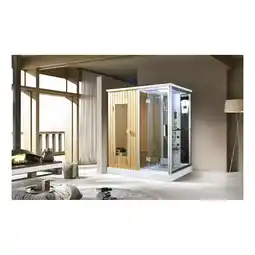 Netto Marken-Discount PureHaven finnische Sauna und Dampfdusche 170x120 cm mit Aluminiumrahmen komplettem Zubehör Angebot