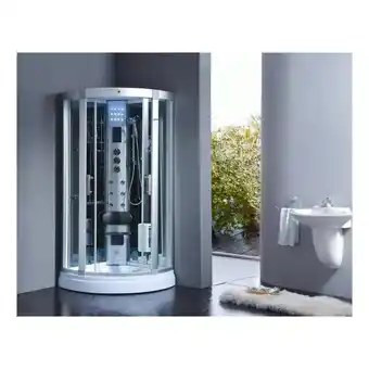 Netto Marken-Discount PureHaven Dampfdusche 95x95 cm mit LED-Sternenhimmel Angebot