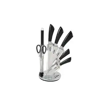Netto Marken-Discount Messerblock Metallic Black (8tlg) Angebot