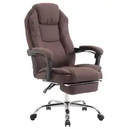 Netto Marken-Discount TPFLiving Bürostuhl Castan Stoff Braun Angebot