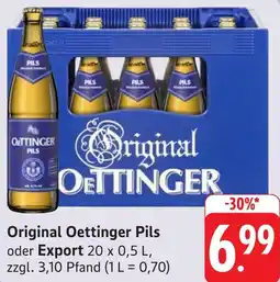 Gebauer's Original Oettinger Pils oder Export Angebot