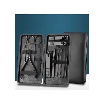 Netto Marken-Discount TPFBeauty Maniküre- & Pediküre-Set 12-teilig aus Kunstleder - Schwarz Angebot