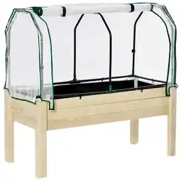 Netto Marken-Discount Outsunny Hochbeet Tannenholz, Stahl, PE Angebot