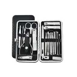 Netto Marken-Discount TPFBeauty Maniküre- & Pediküre-Set 19-teilig aus Kunstleder - Schwarz Angebot