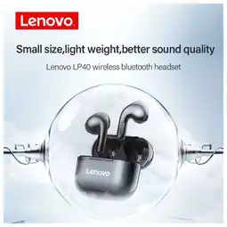 Netto Marken-Discount Lenovo LP40 Bluetooth-Kopfhörer Schwarz Angebot