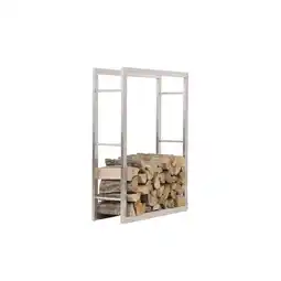 Netto Marken-Discount TPFLiving Kaminholzständer Kerry-I 25x80x100 Edelstahl Angebot