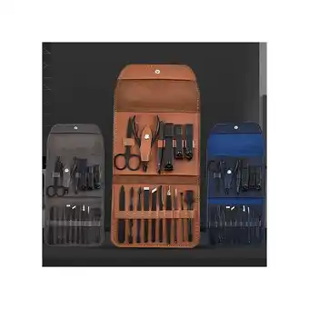 Netto Marken-Discount TPFBeauty Maniküre- & Pediküre-Set 16-teilig aus Kunstleder - Blau Angebot