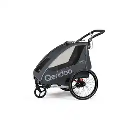Netto Marken-Discount Qeridoo Fahrradanhänger QUPA 2 Grey Angebot